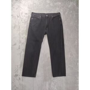 Levi's 505 Regular Fit Straight Leg Jeans - Black 40x32